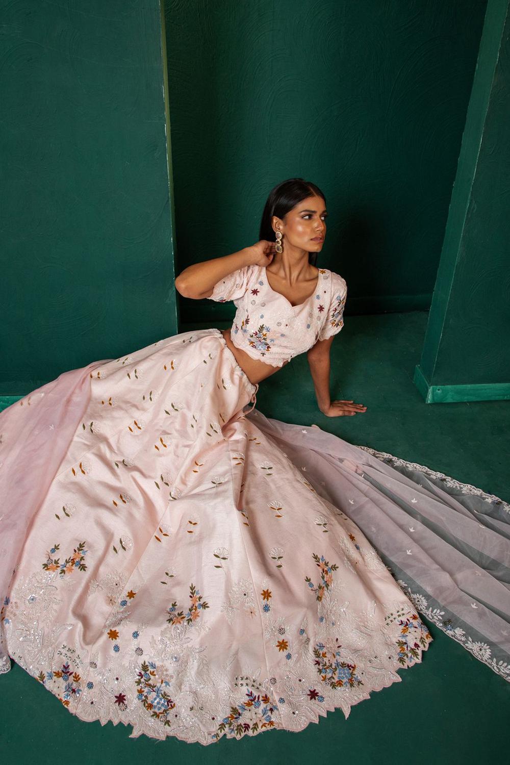 Pastel Pink Lehenga Set