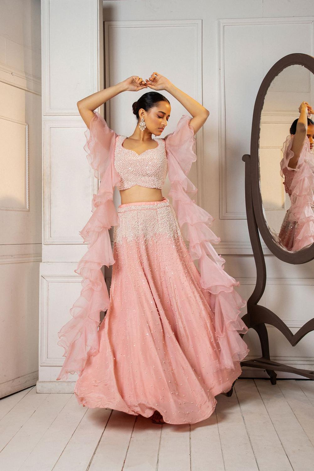 Pastel Pink Lehenga Set