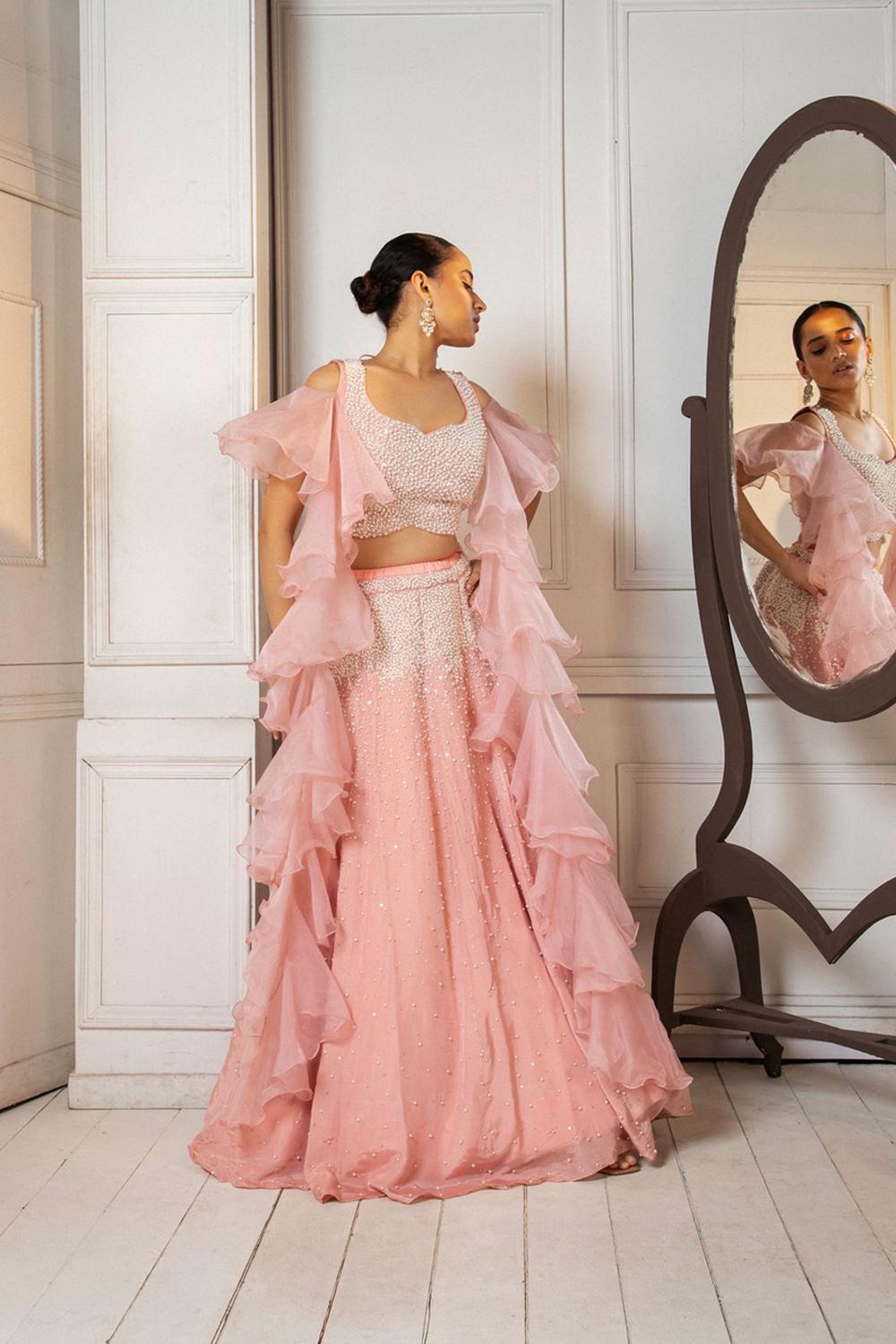 Pastel Pink Lehenga Set