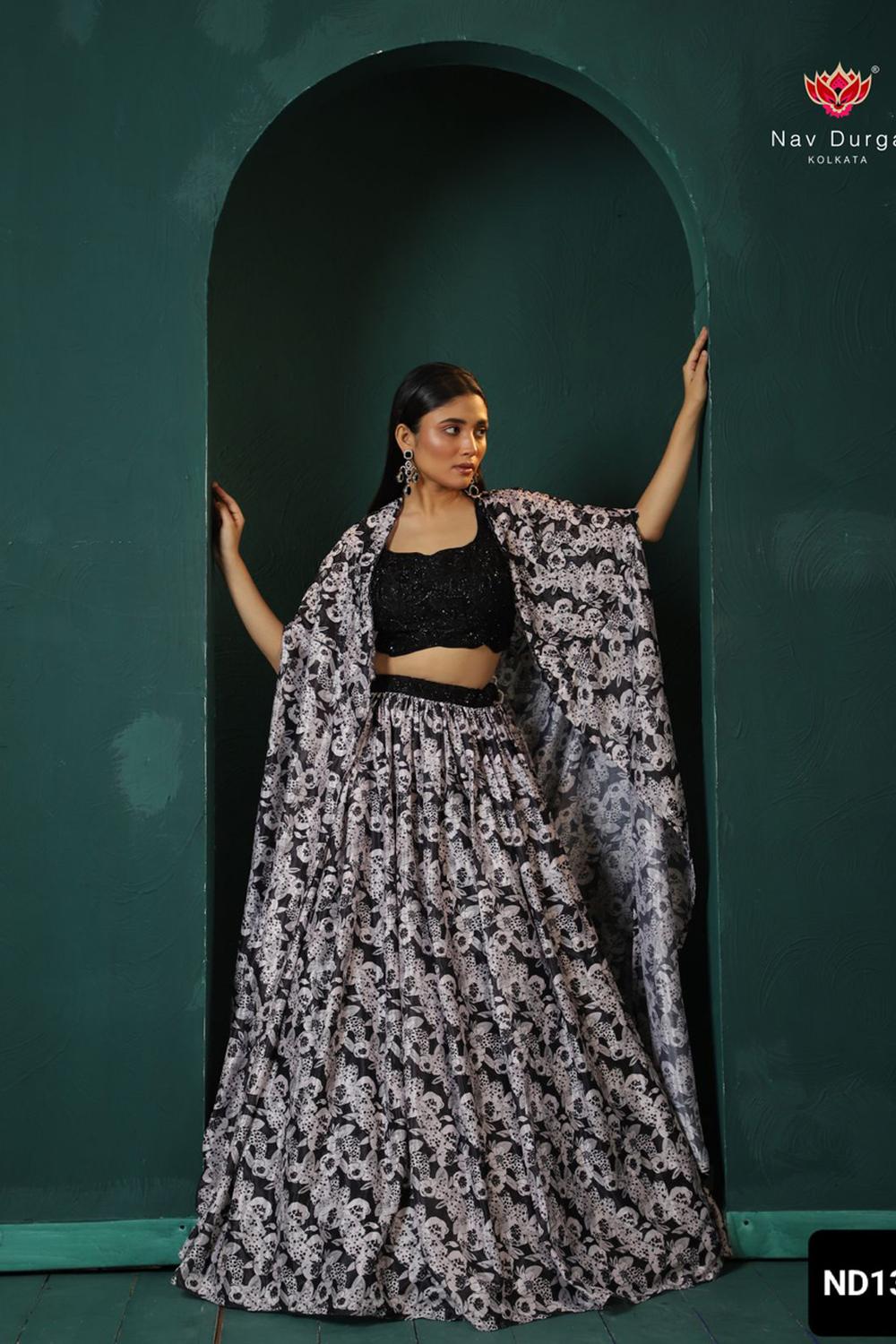 Printed Lehenga Cape Set