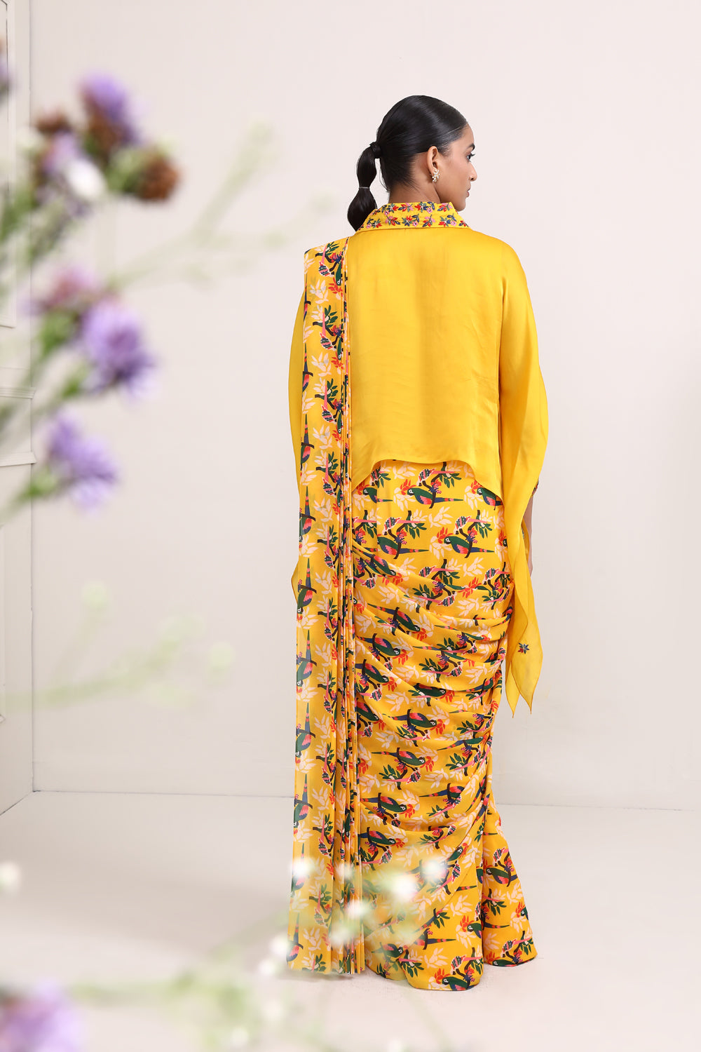 Marigold Saree - Auraya Fashion 