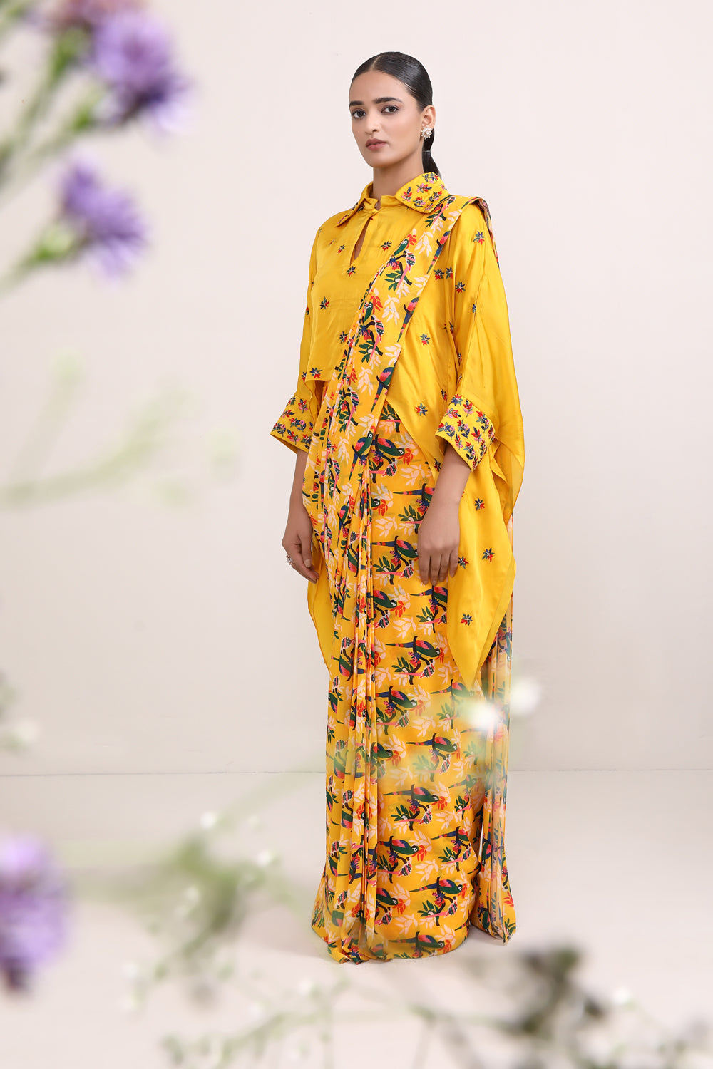 Marigold Saree - Auraya Fashion 
