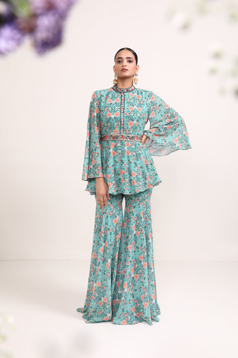 Peony Sharara Set - Auraya Fashion - Miku Kumar - 