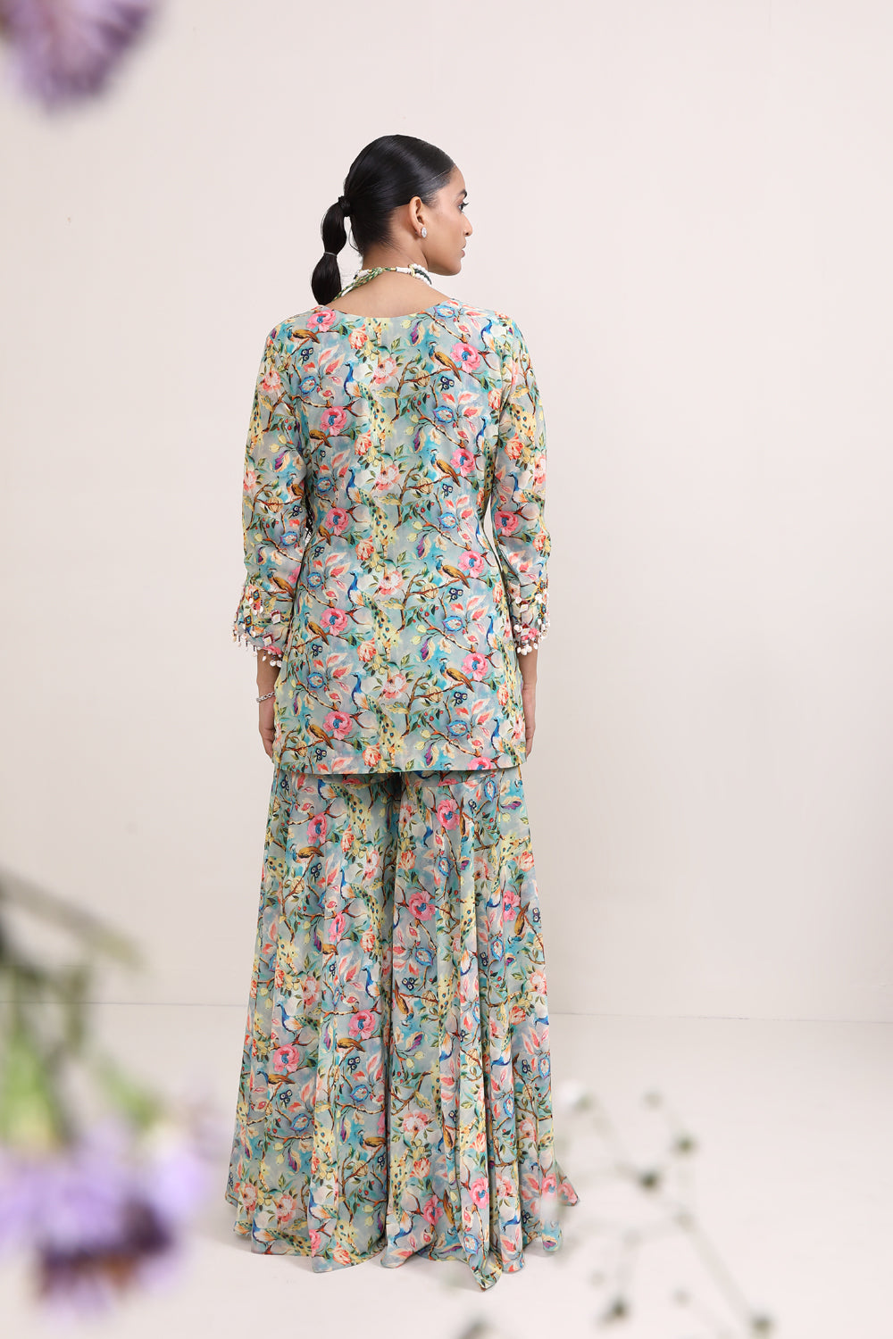 Orchid Sharara Set - Auraya Fashion 