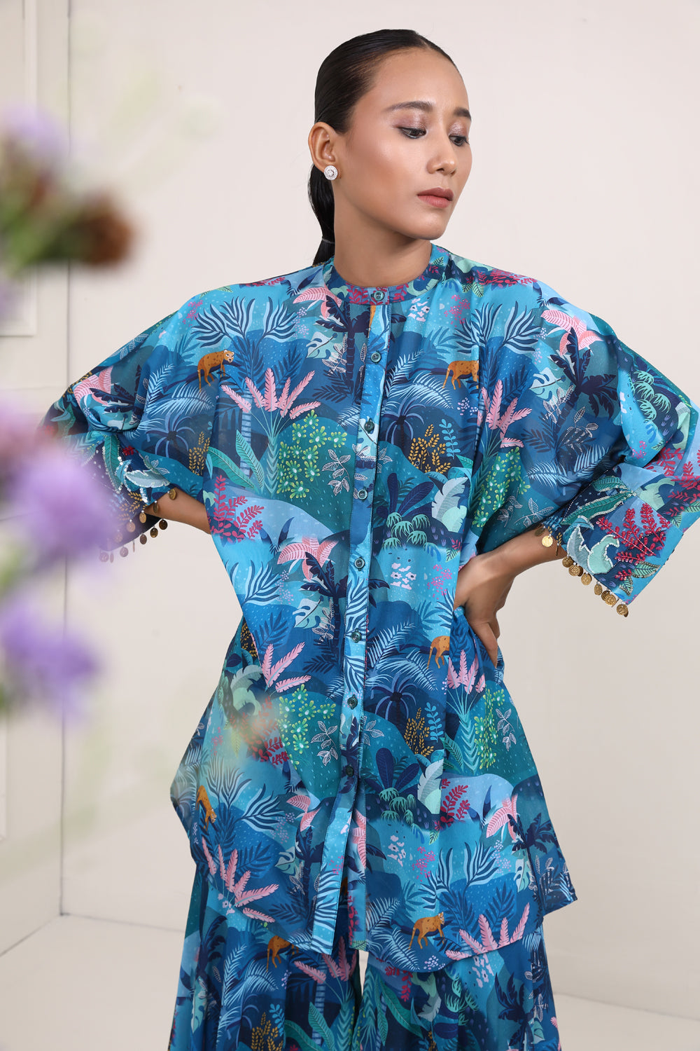 Aster Sharara Set - Auraya Fashion 