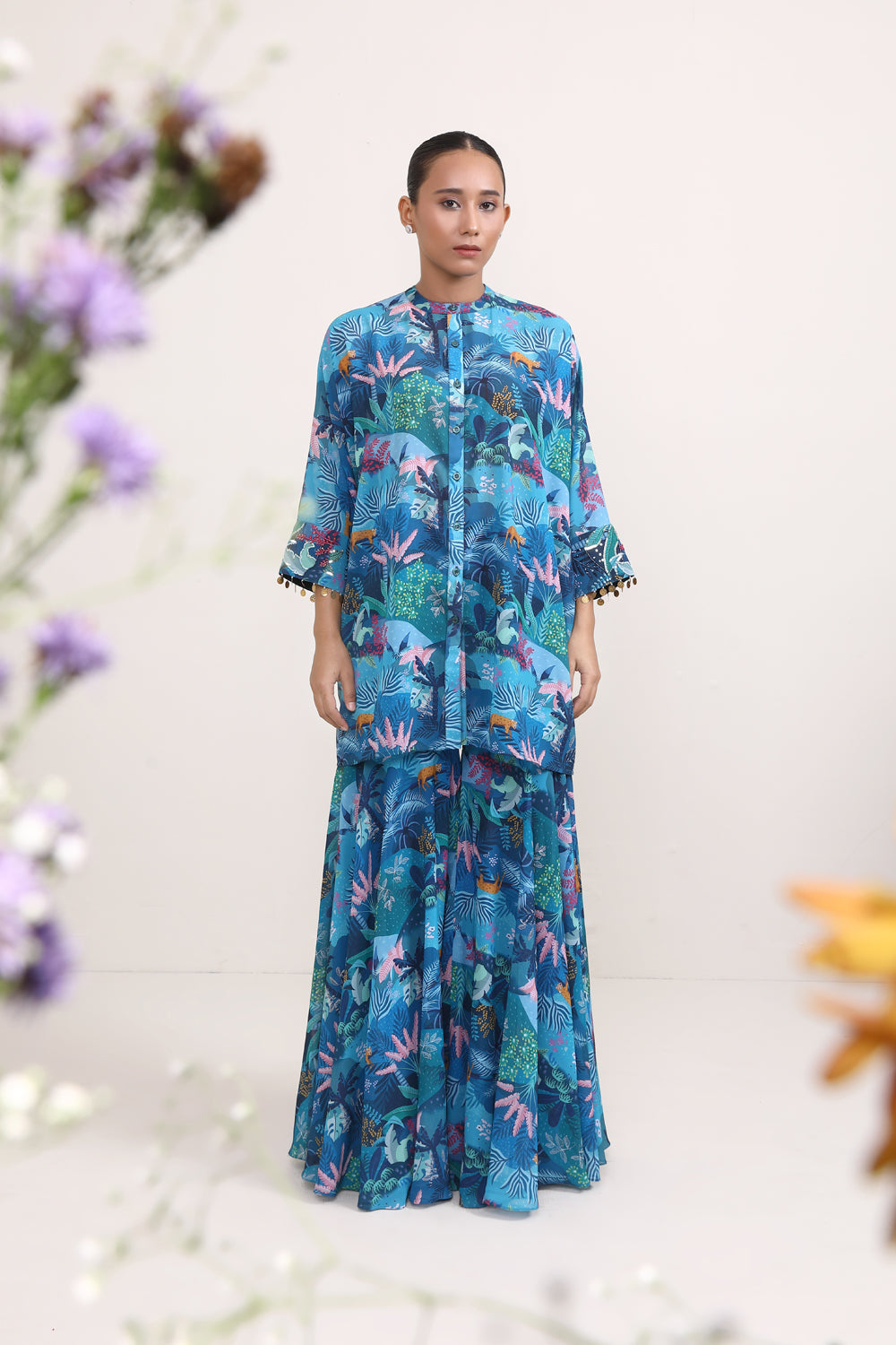 Aster Sharara Set - Auraya Fashion 
