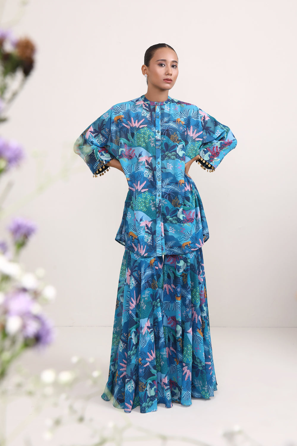 Aster Sharara Set - Auraya Fashion 