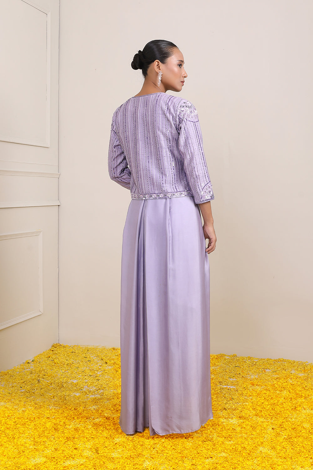 Rafia Cape Suit - Auraya Fashion 