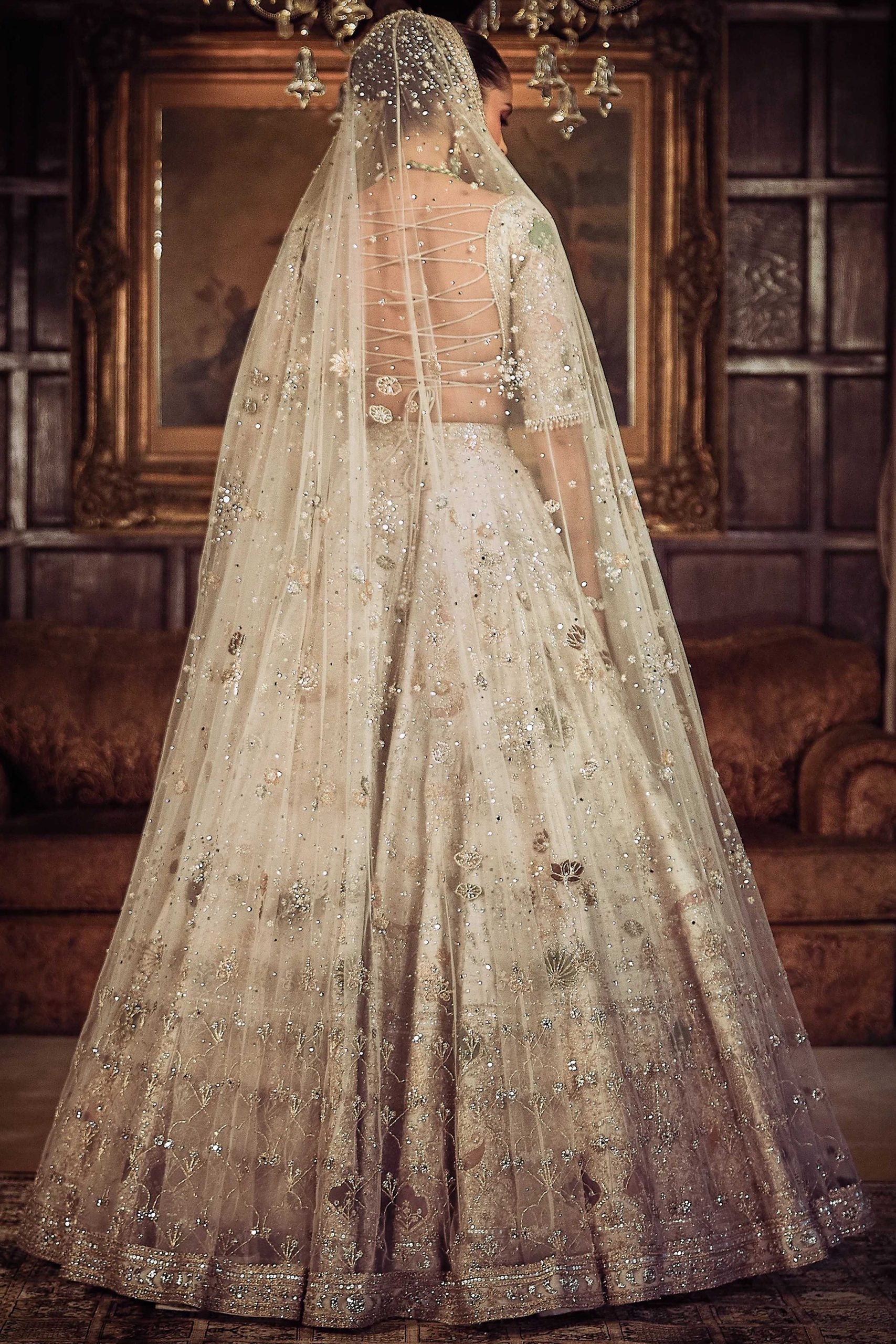 The Kamalbagh Aurum Ekru Lehenga