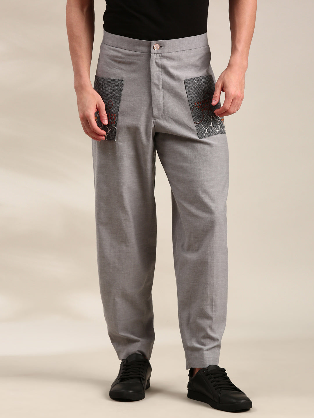 Black Cotton Pant