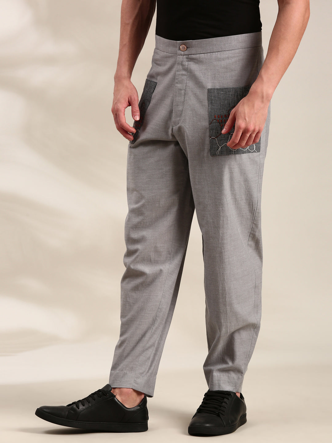 Black Cotton Pant