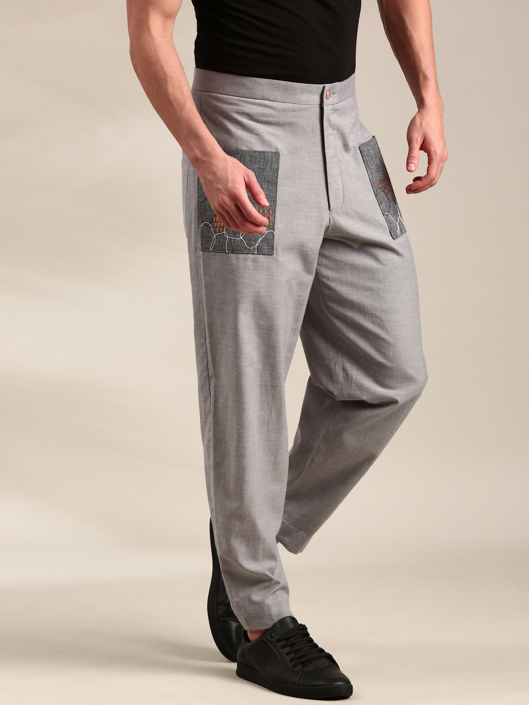 Black Cotton Pant
