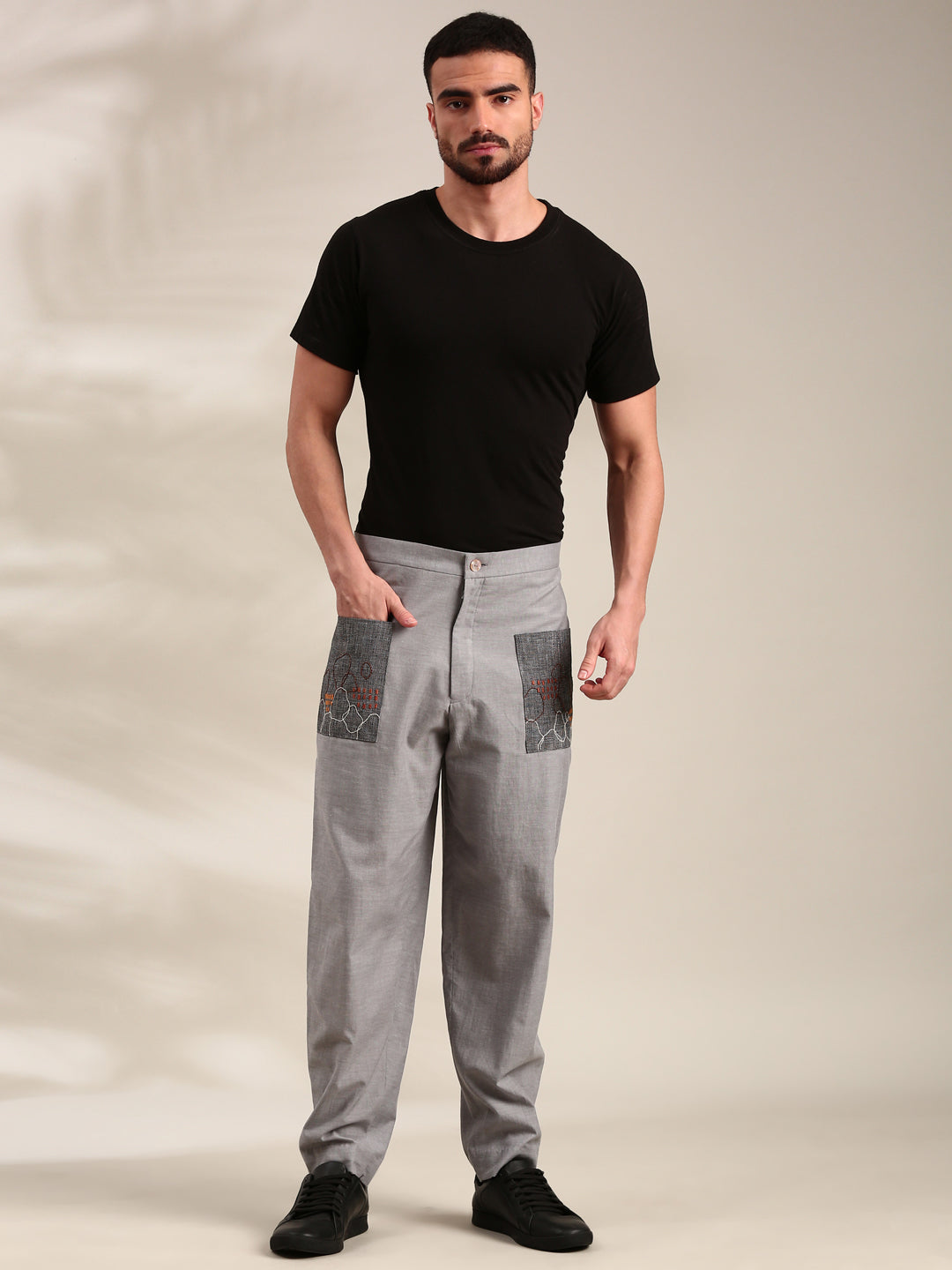 Black Cotton Pant