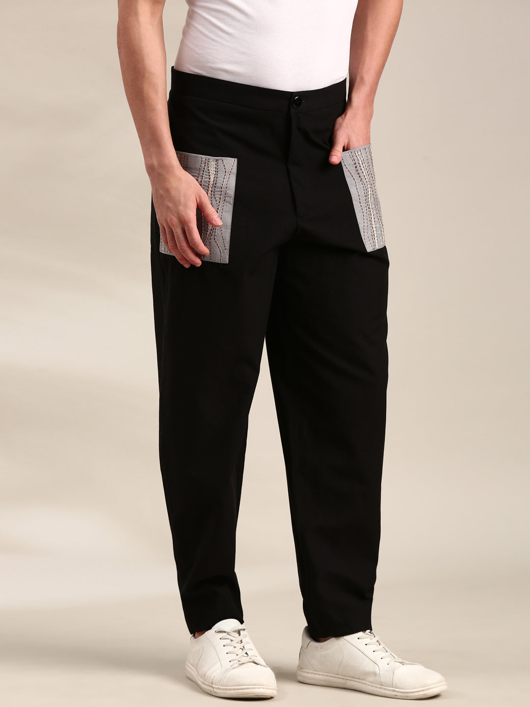 Silver Grey Cotton Pant