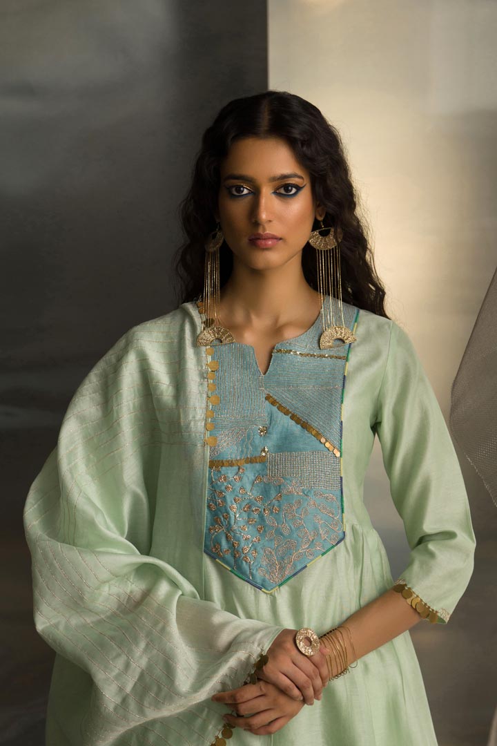 Image of Mis'r Embroidered Sharara Set