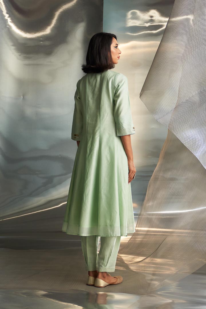 Image of Mis'r Embroidered Flared Kurta Set