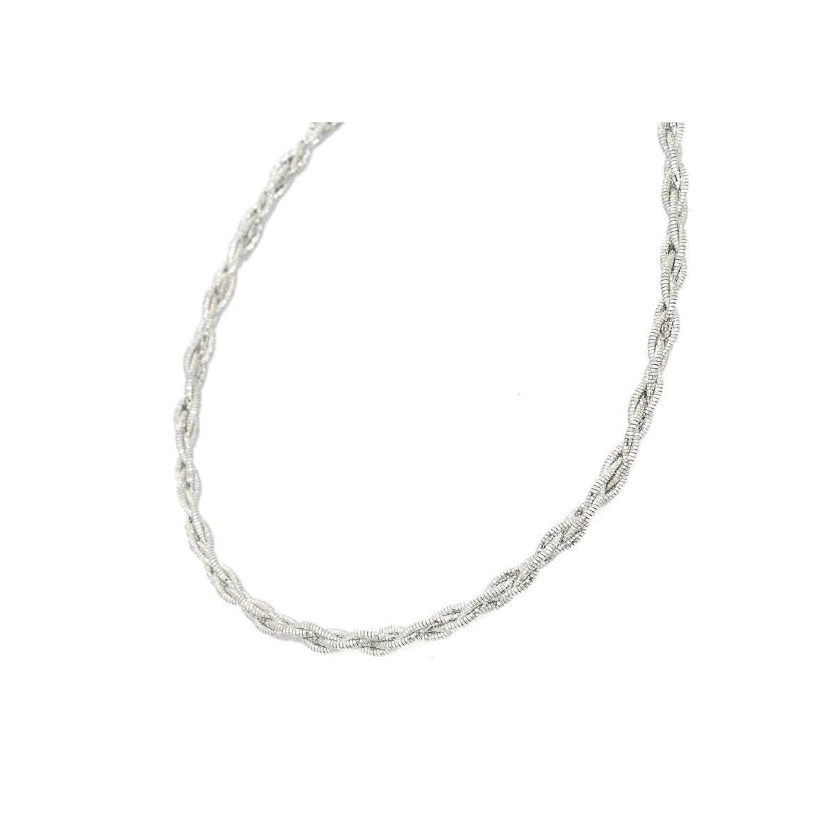 925 Silver Twisted Chain Necklace for Women