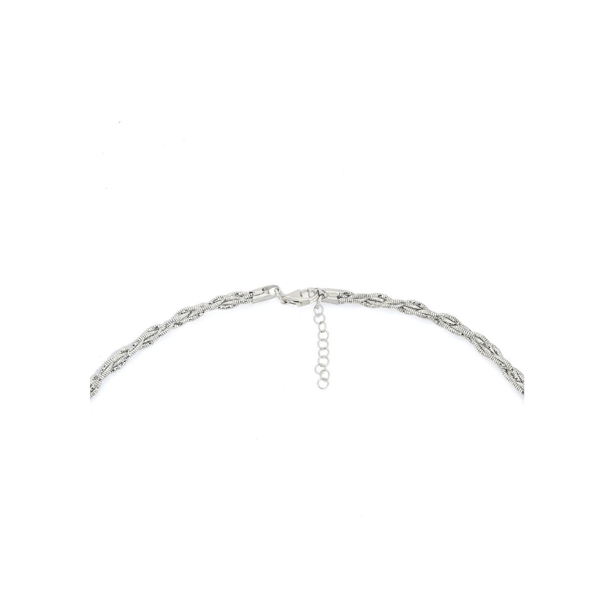 925 Silver Twisted Chain Necklace for Women