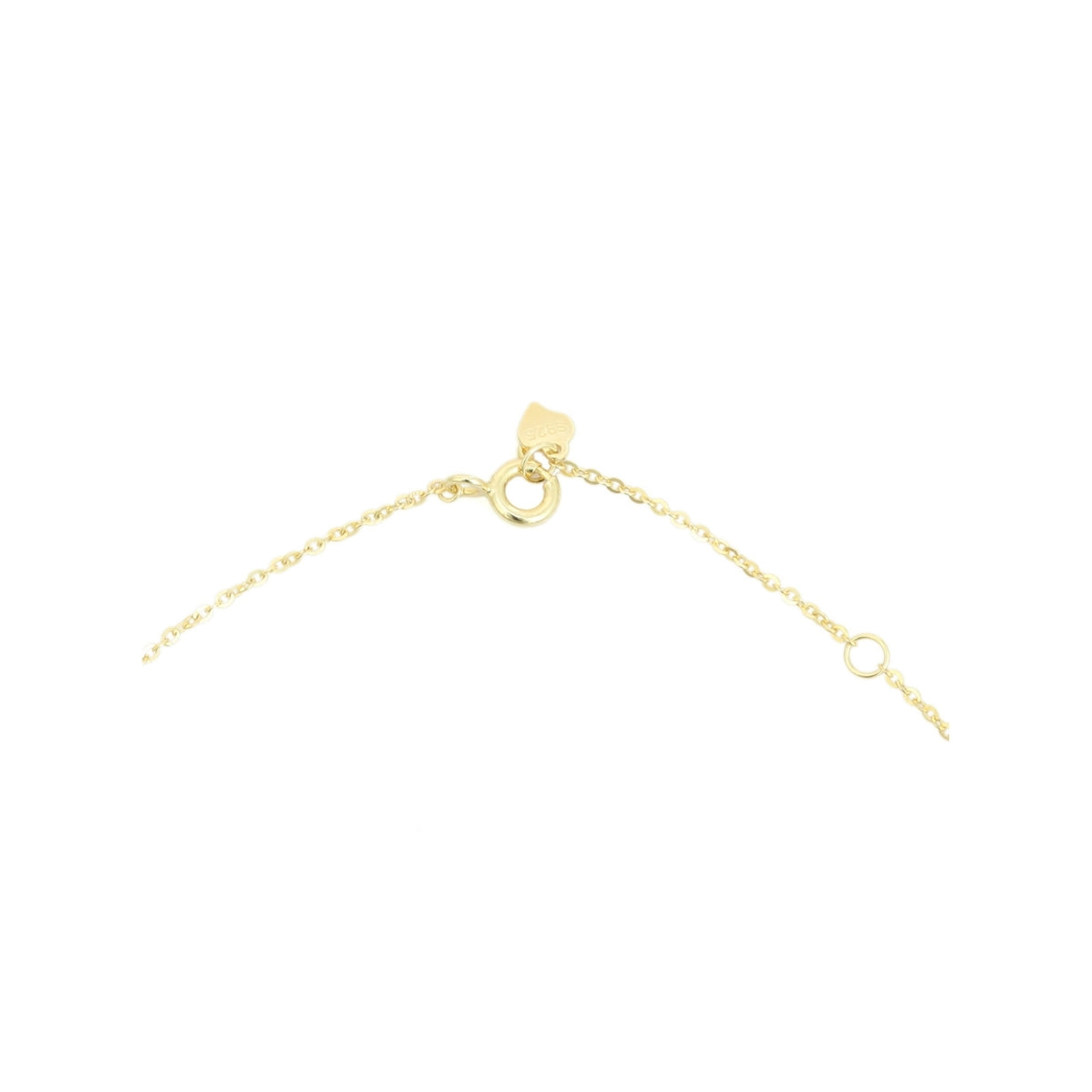 Elegant Yellow and White Gold Cz Diamond Cluster Necklace for Women