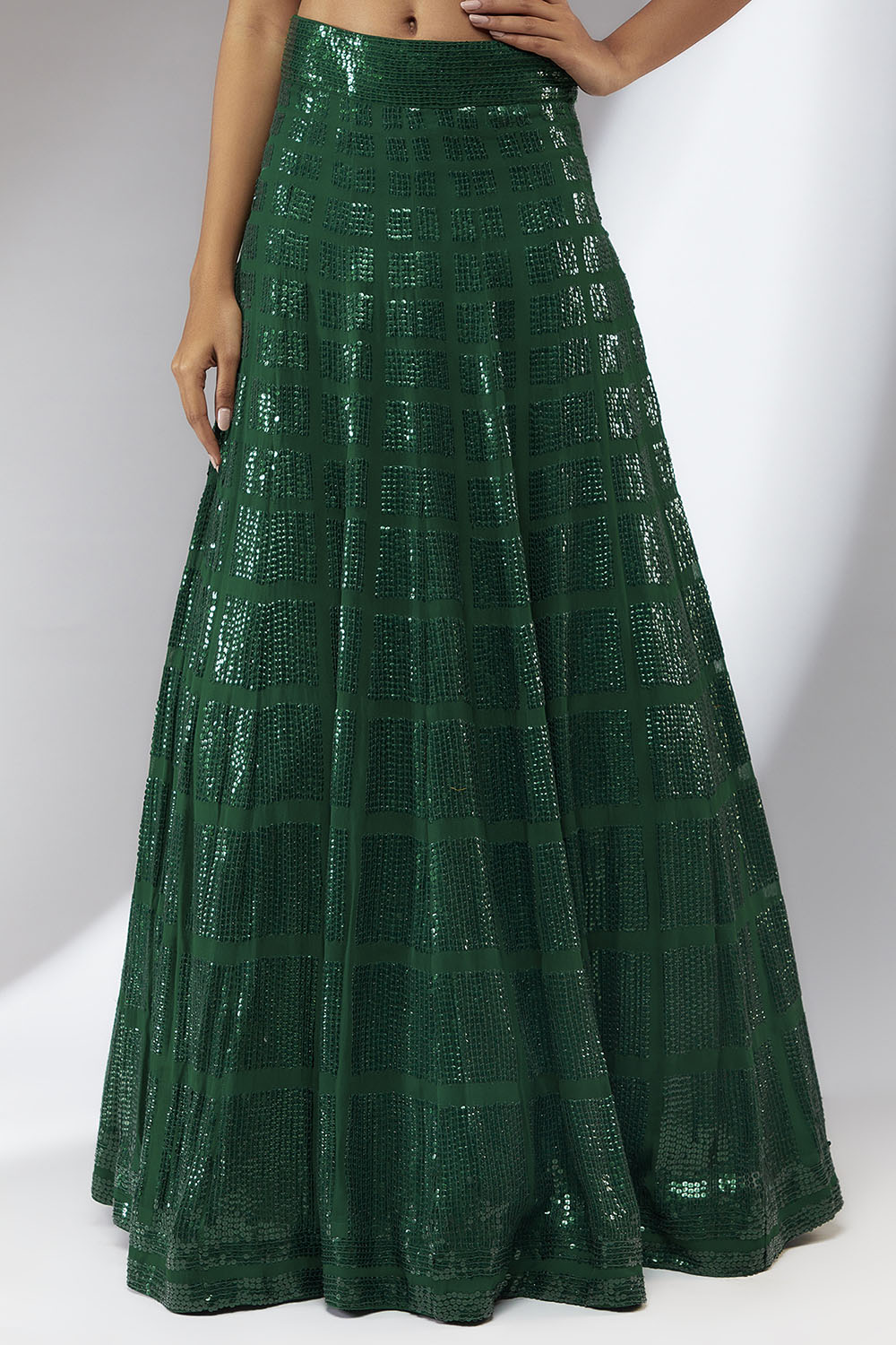 Georgette Embroidery Lehanga Set - Auraya Fashion 