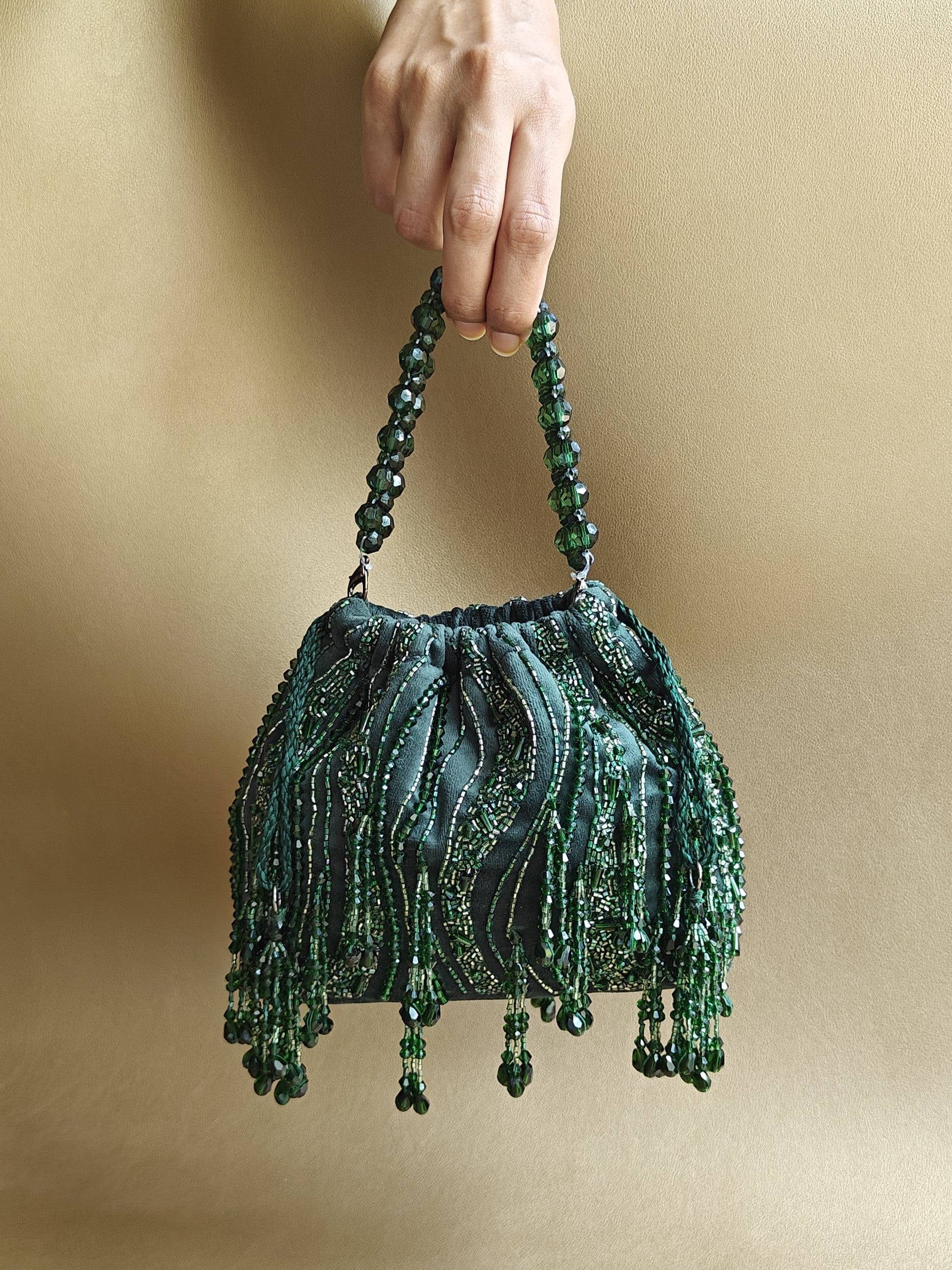 Image of The Pouch Bag in Bottle Green