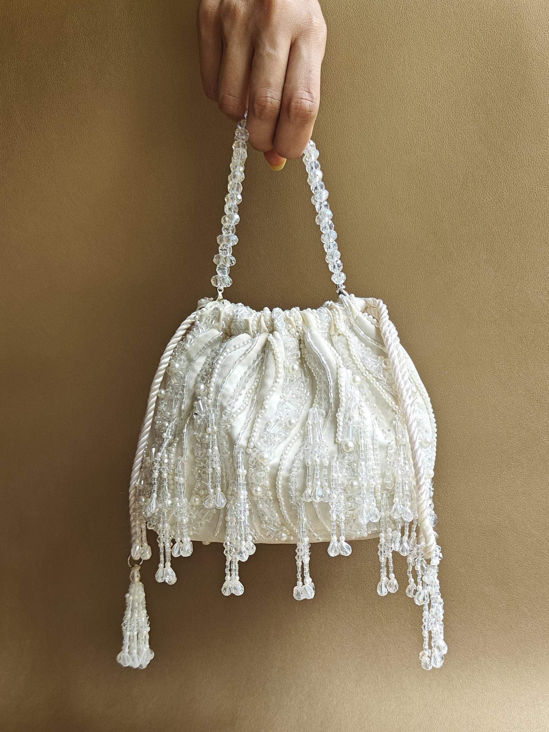 Image of The Pouch Bag in Pearl White