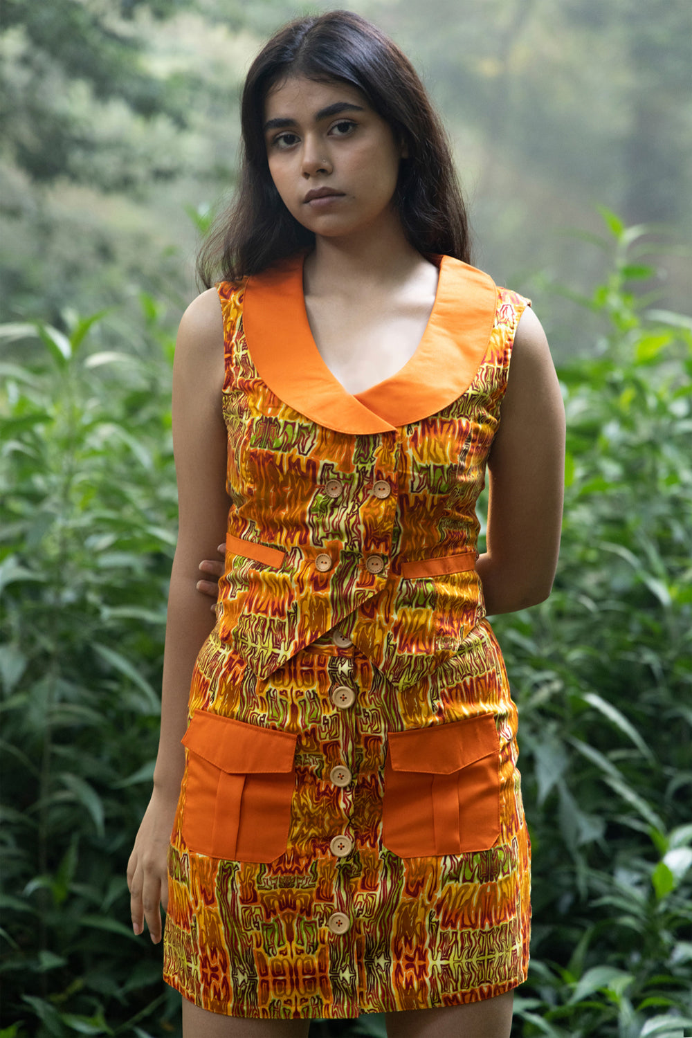 Verdure Skirt Iii-(Verdure Waistcoat + Verdure Skirt)