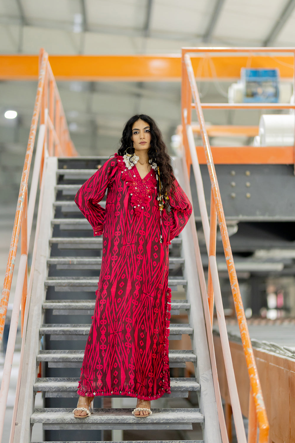 Rey Brown Kaftan Dress