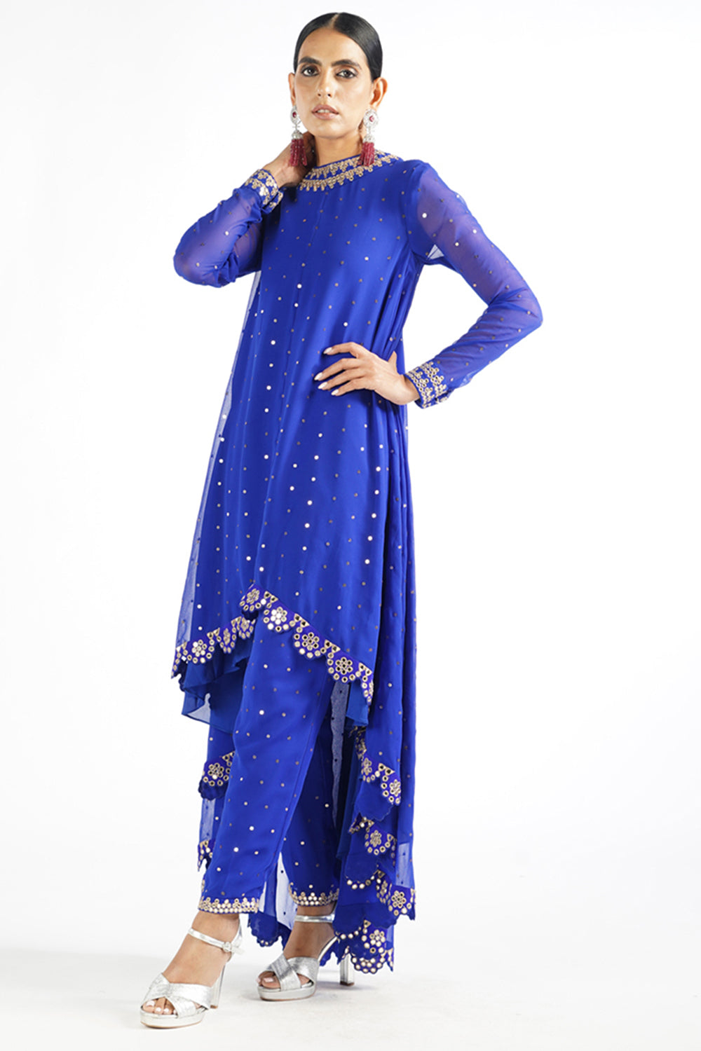 Royal Blue Pant Kurta Set