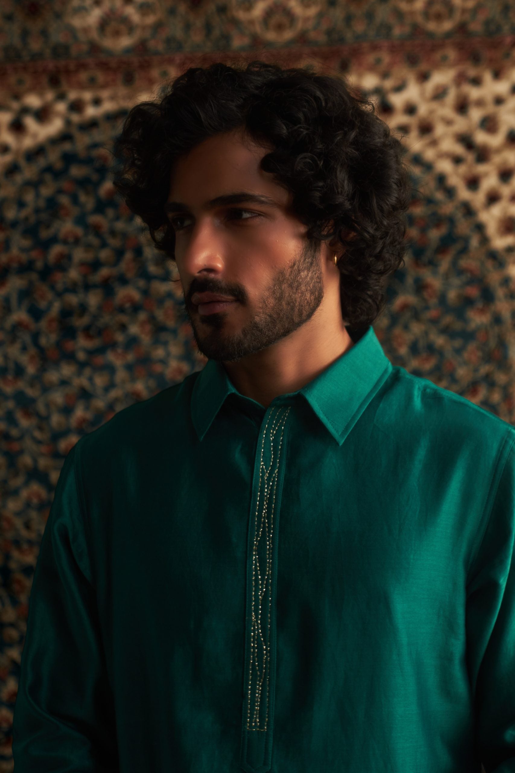 Prarambh Embroidered pathani kurta set for men