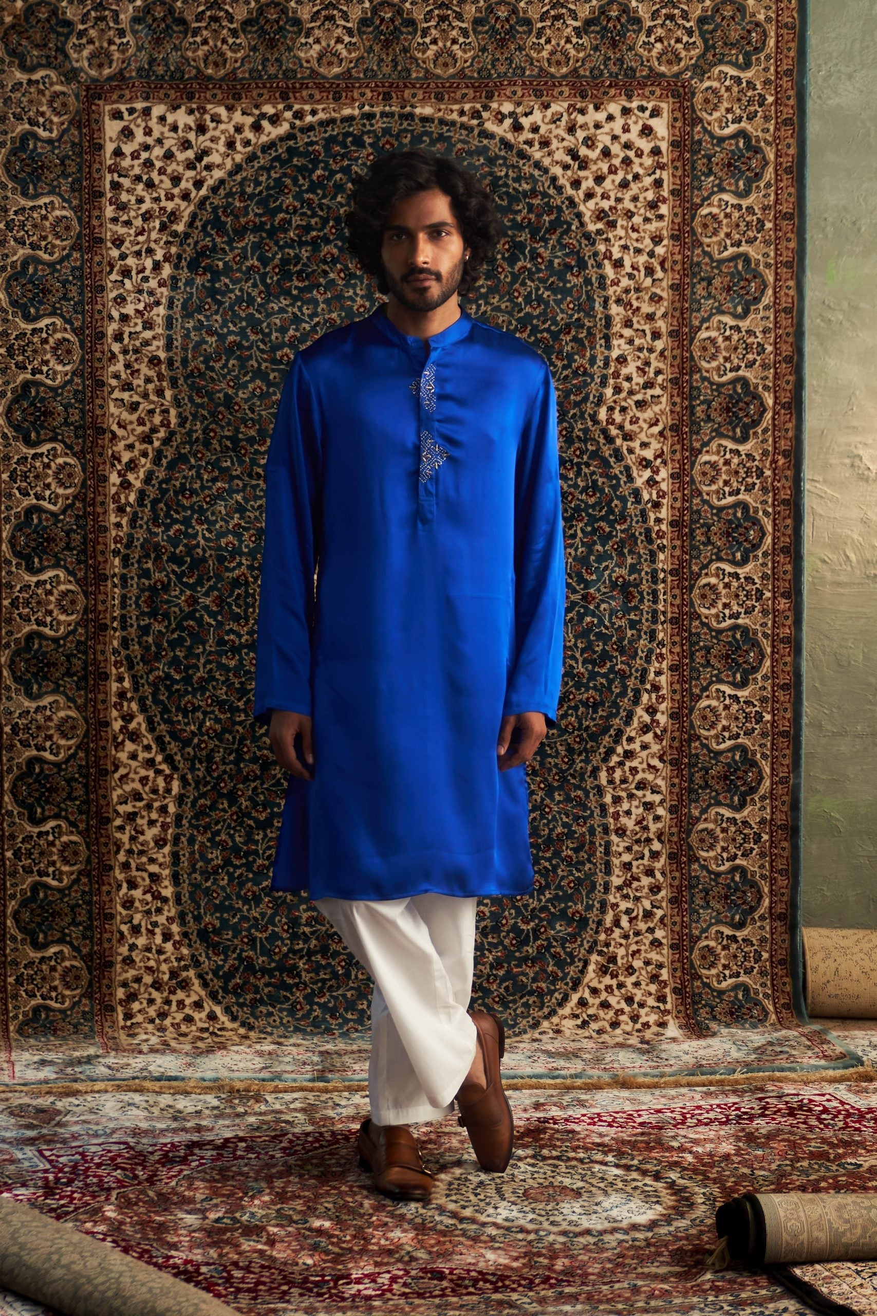 Prarambh Embroidered  kurta set for men