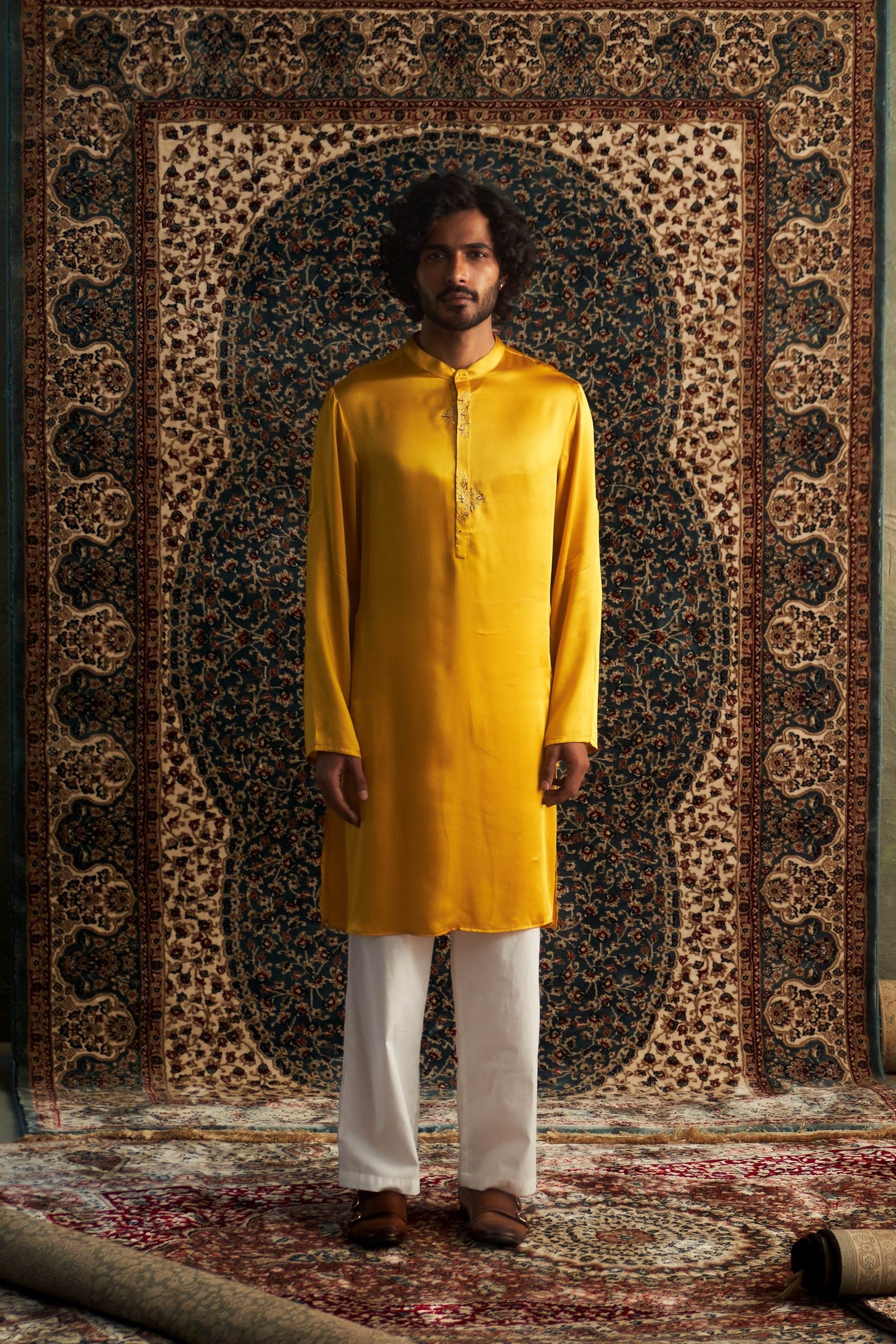 Prarambh Embroidered  kurta set for men