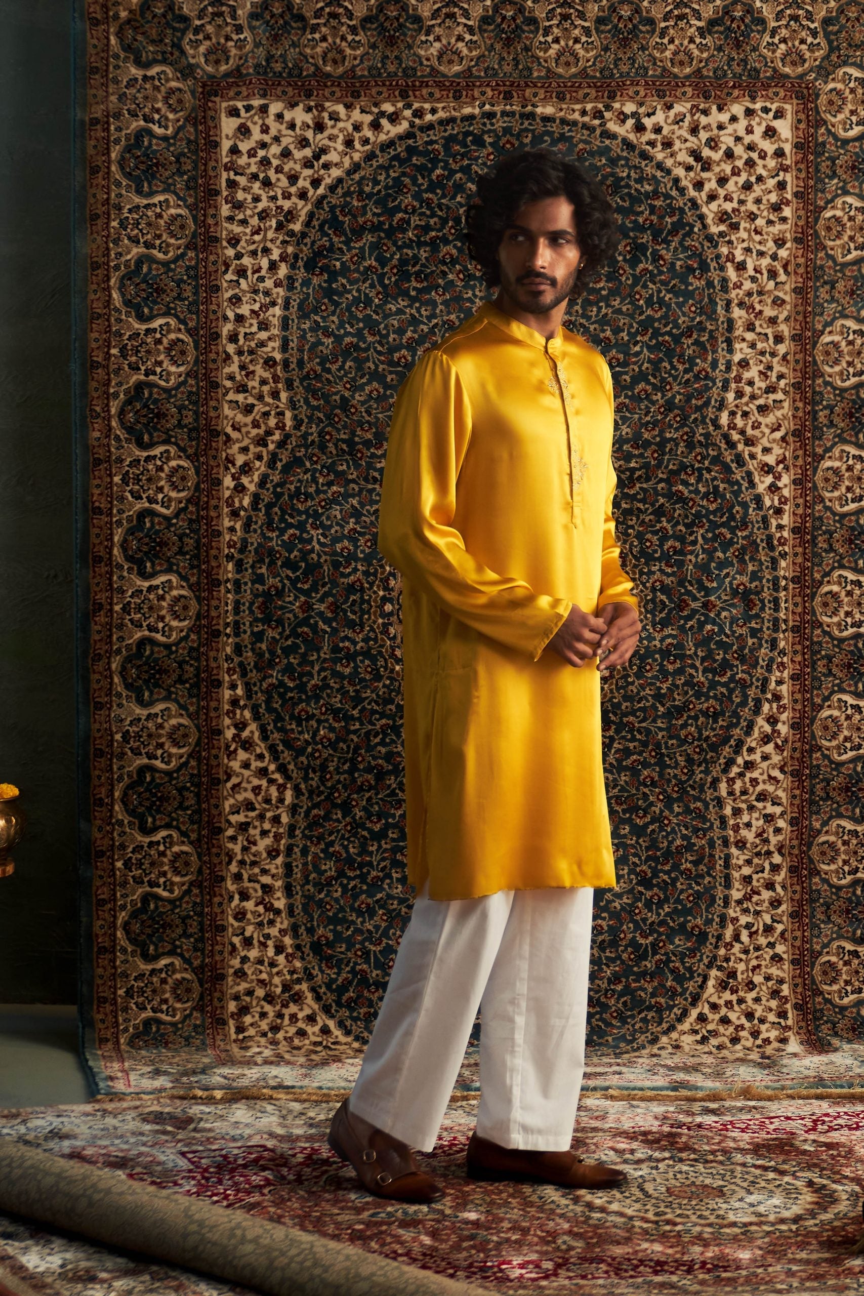 Prarambh Embroidered  kurta set for men