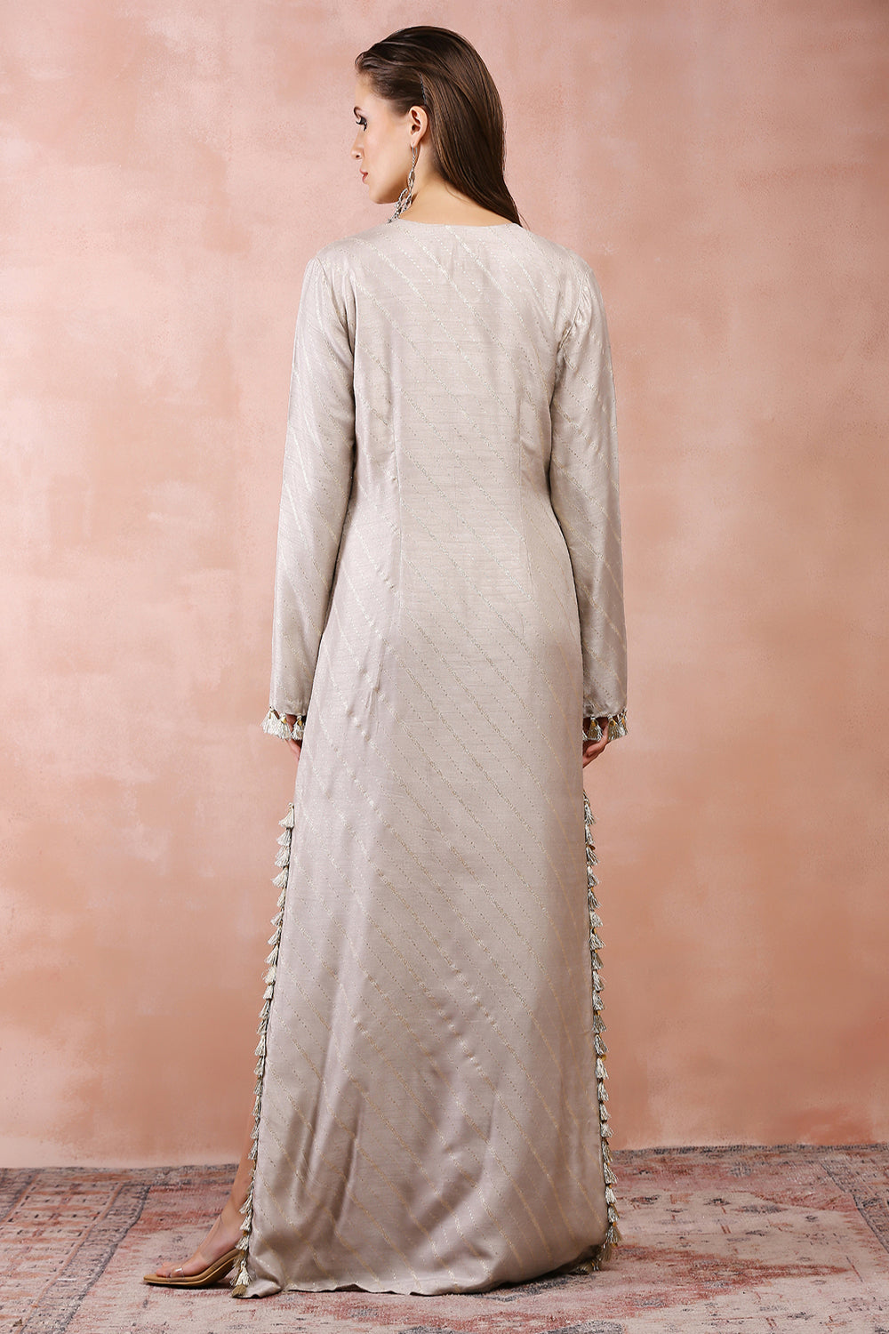 Grey Bagh Embroidered Kaftan