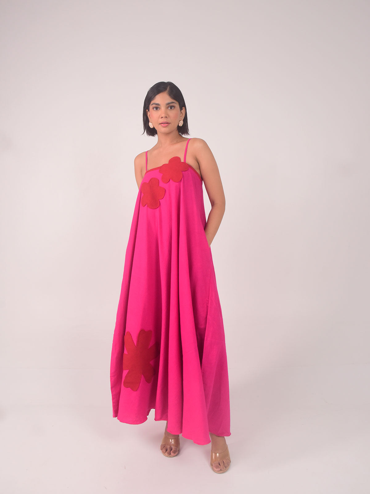 Peony Applique Dress