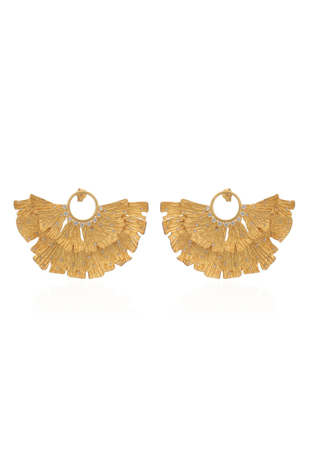 Ginkgo Statement Stud Earring - Auraya Fashion - Putstyle - #tag1# - #tag2# - #tag3# - #tag3#