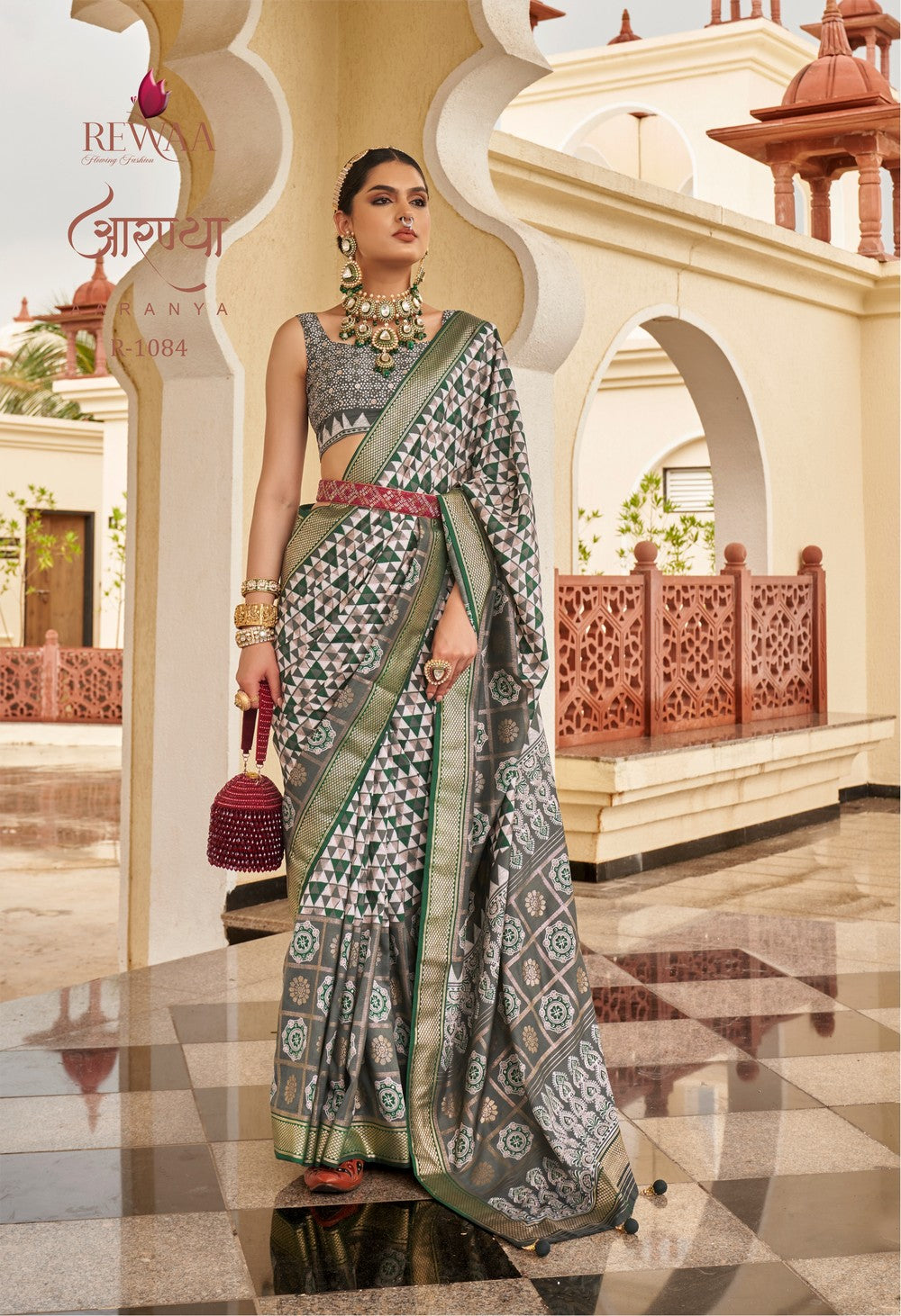 Multicoloured Soft silk Aaranya Saree