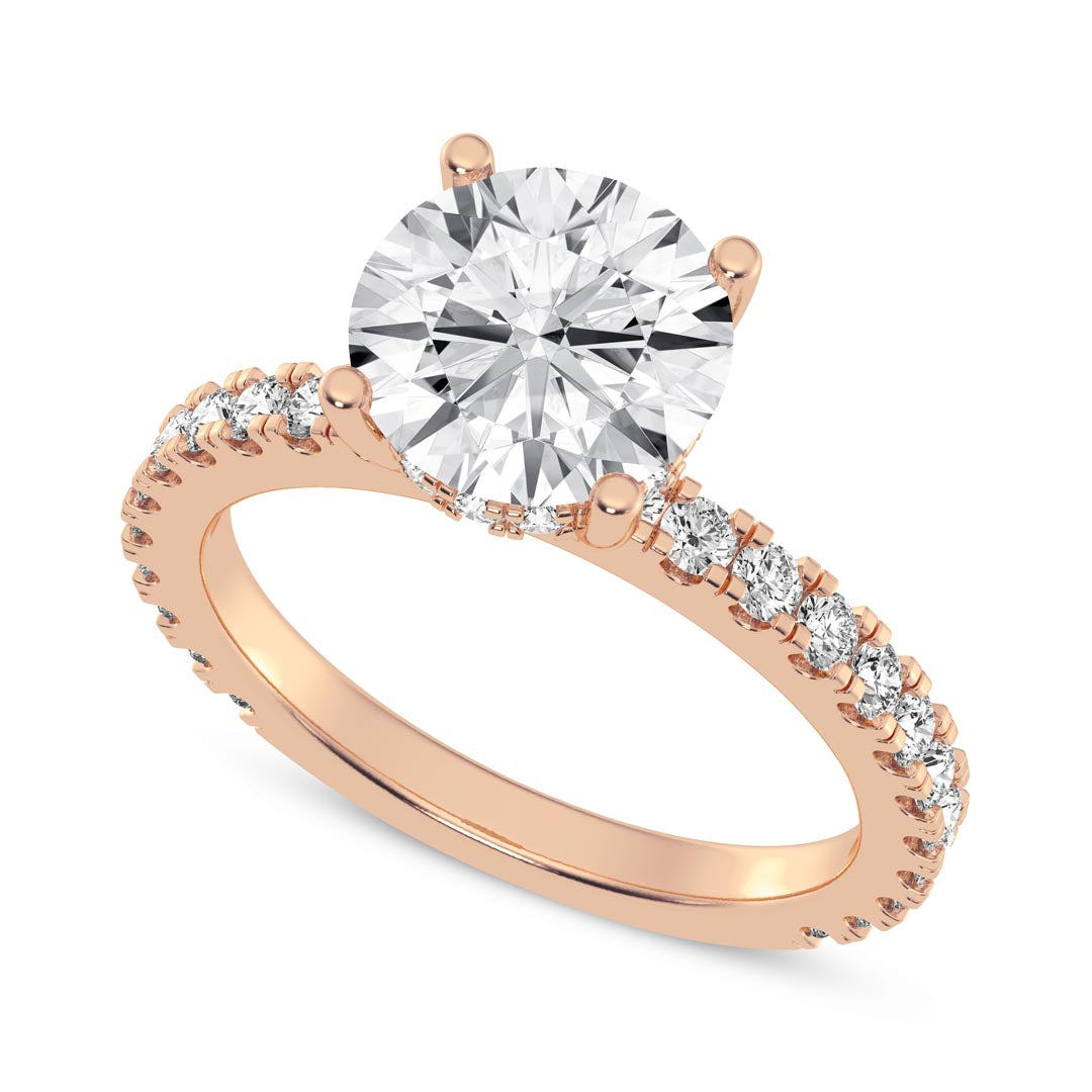 2ct Round Engagement Ring