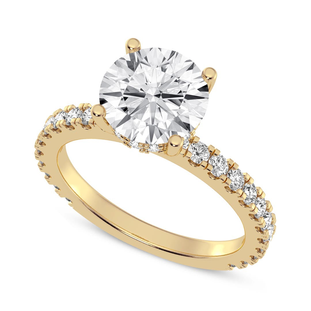 2ct Round Engagement Ring