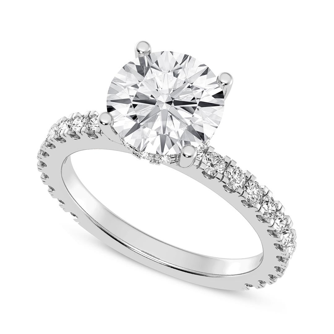 2ct Round Engagement Ring