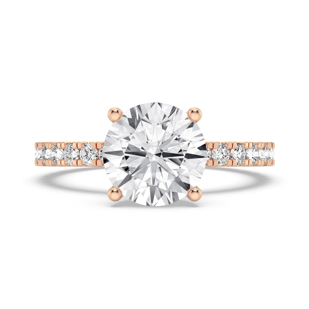 2ct Round Engagement Ring