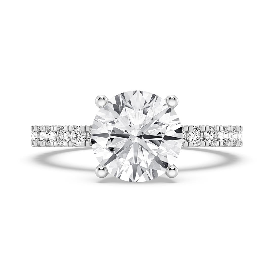 2ct Round Engagement Ring