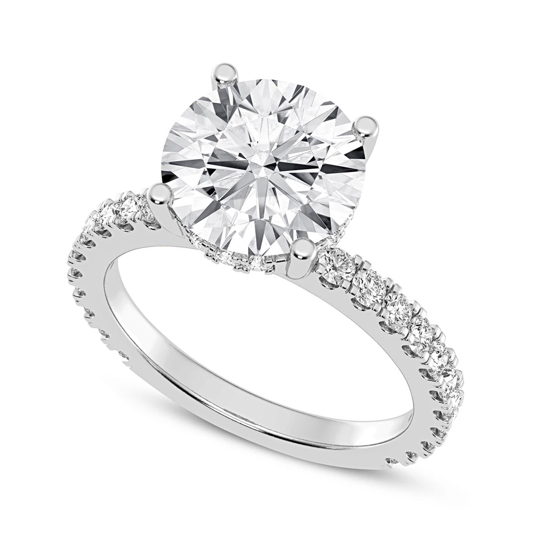 3ct Round Engagement Ring