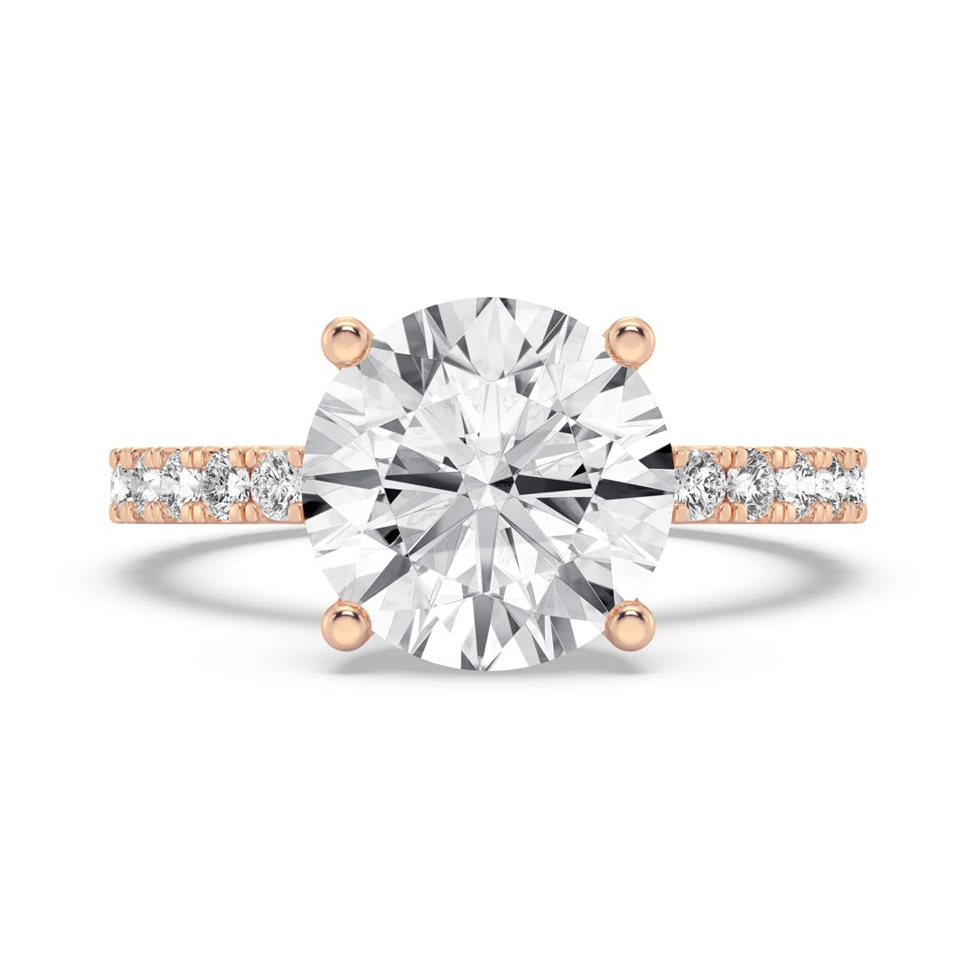 3ct Round Engagement Ring