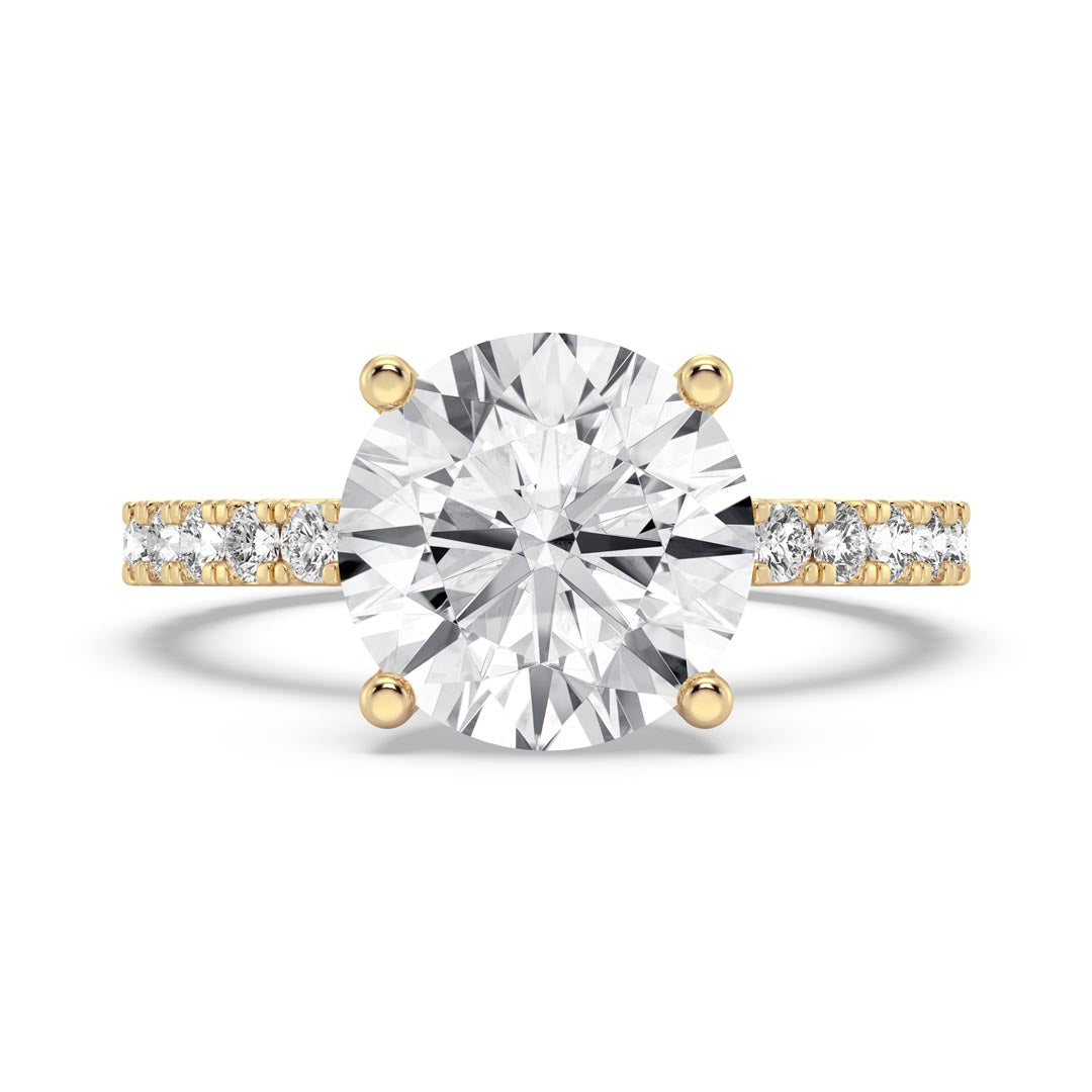 3ct Round Engagement Ring