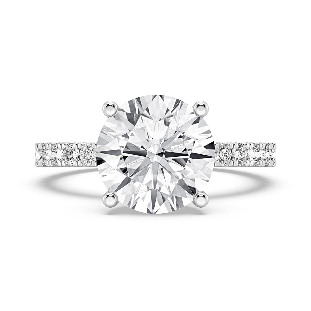 3ct Round Engagement Ring