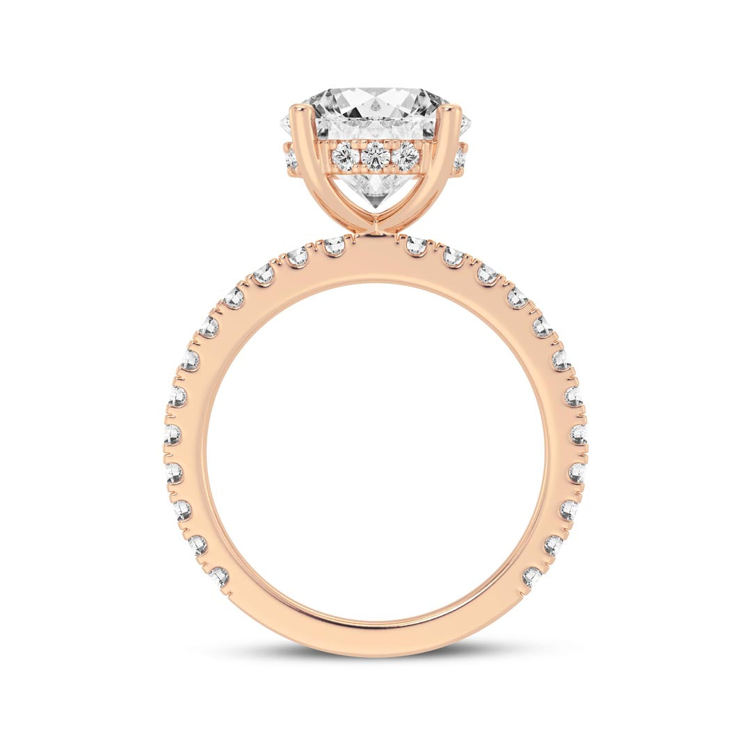 3ct Round Engagement Ring