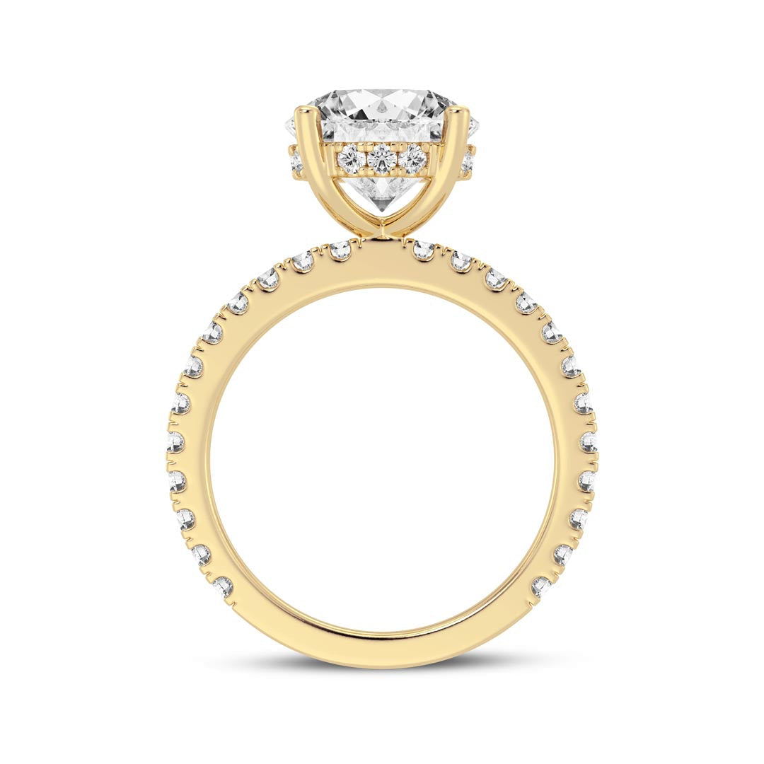 3ct Round Engagement Ring