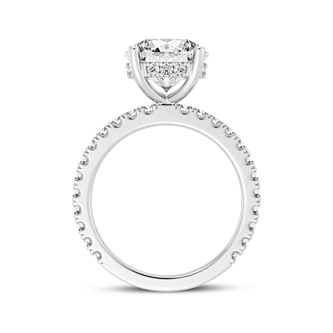 3ct Round Engagement Ring