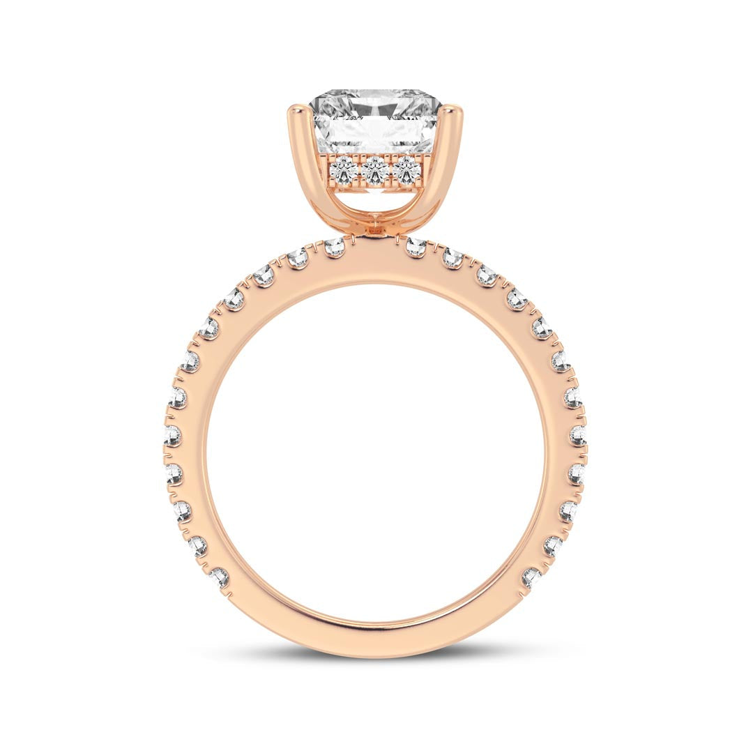 3ct Radiant Cut  Engagement Ring